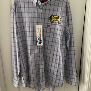 George Strait Wrangler Cowboy Cut Plaid and Stripe Shirt-Large